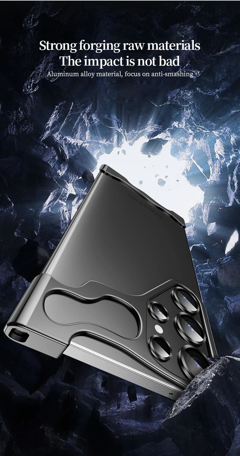 BareTouch X-Shield – ExoMetal Corner Armor Case for Galaxy