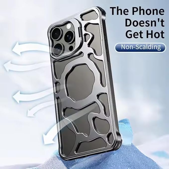 Casehub Luxury Auspicious Cloud Series Design Metal Case for iPhones (iPhone 15) Silver