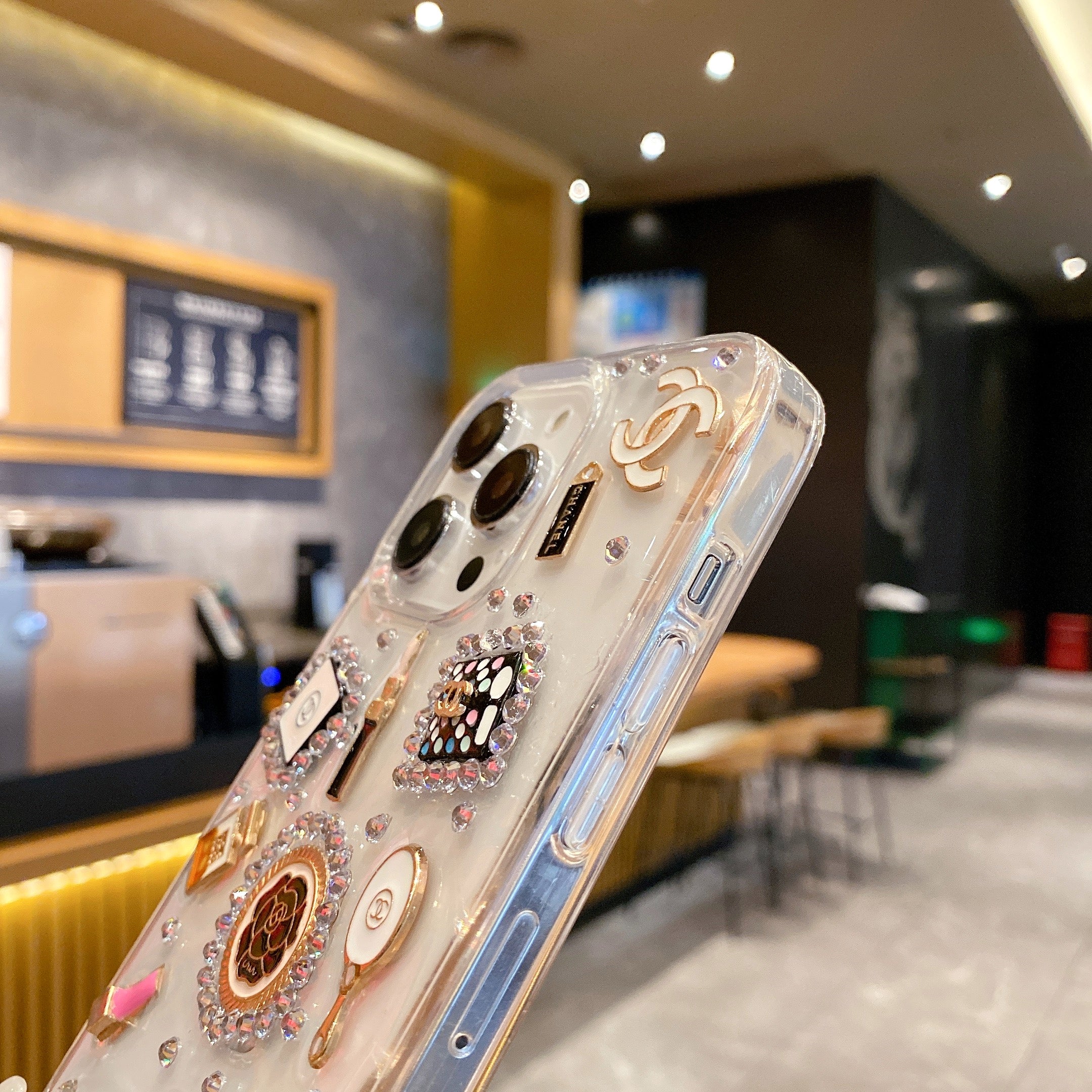 Clear Makeup Back Cover Case for iPhone