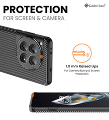 Aramid Fibre Series Shockproof Armor Back Cover for OnePlus 12 5G, 6.82 inch, Black