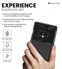 Aramid Fibre Series Shockproof Armor Back Cover for OnePlus 11R 5G, 6.74 inch, Black