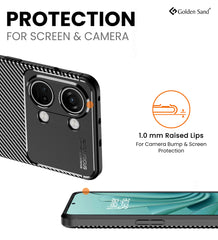 Aramid Fibre Series Shockproof Armor Back Cover for OnePlus Nord 3 5G, 6.74 inch, Black