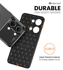 Aramid Fibre Series Shockproof Armor Back Cover for OnePlus Nord 3 5G, 6.74 inch, Black