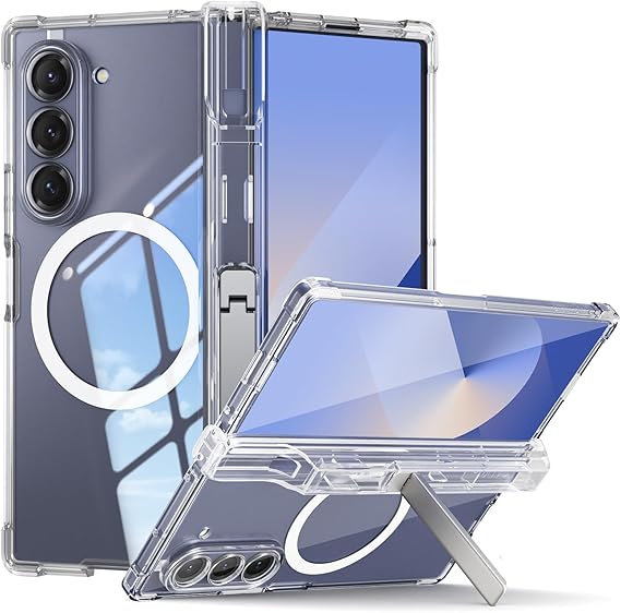 Beasyjoy Fit for Samsung Galaxy Z Fold 6 Case with S Pen Holder,