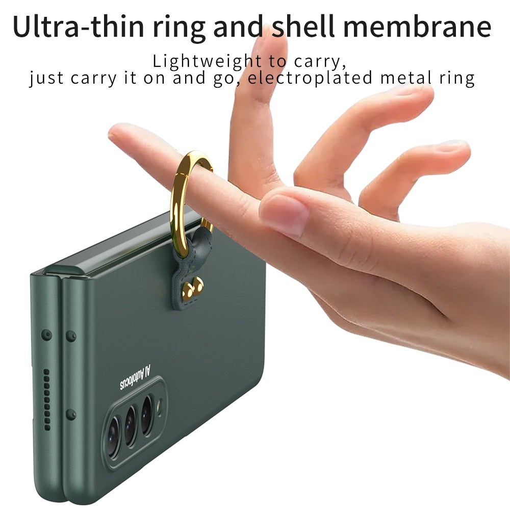 Casing Frame With Tempered Glass For Samsung Galaxy Z