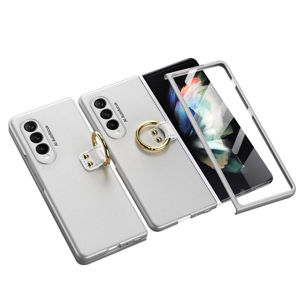 Casing Frame With Tempered Glass For Samsung Galaxy Z
