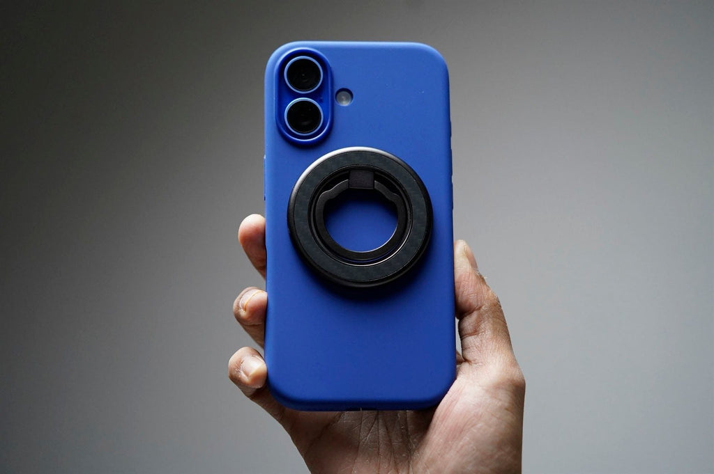 360 Degree Rotatable Carbon Fiber Magnetic Ring Holder